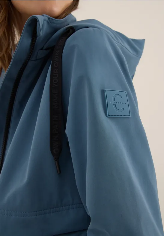 Veste trench courte moonstone blue