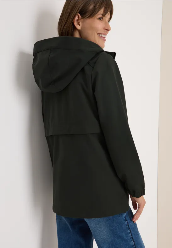 Veste trench courte olive wood