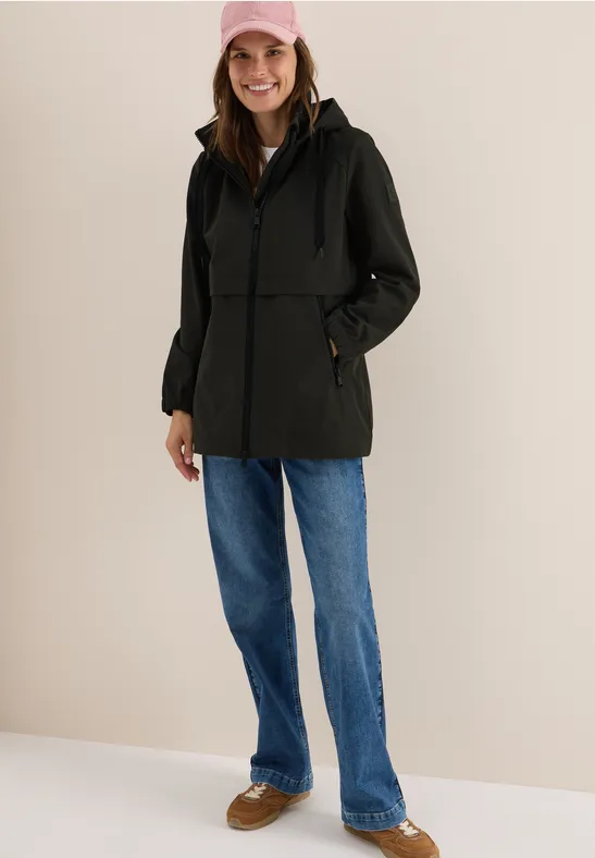 Veste trench courte olive wood
