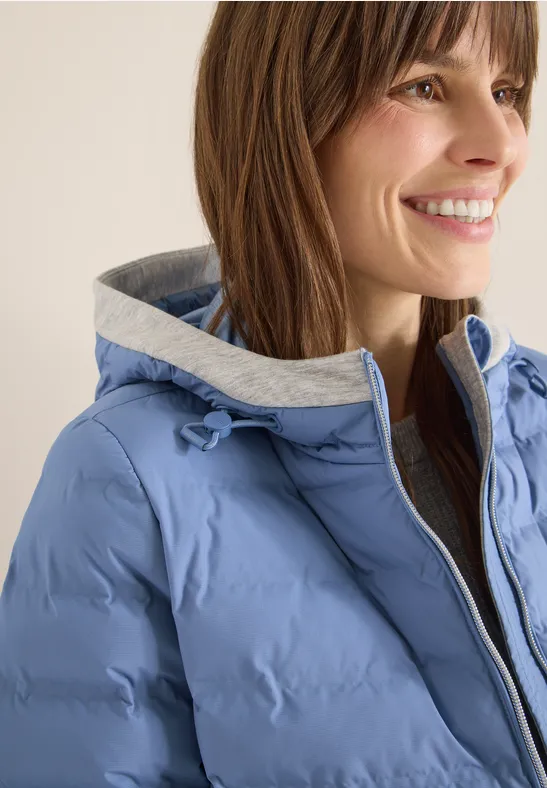 Jacke in Welded-Optik coal blue