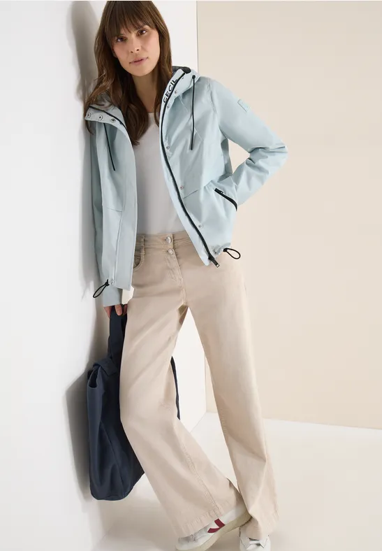 Windbreaker mit Hoodie watercolour blue