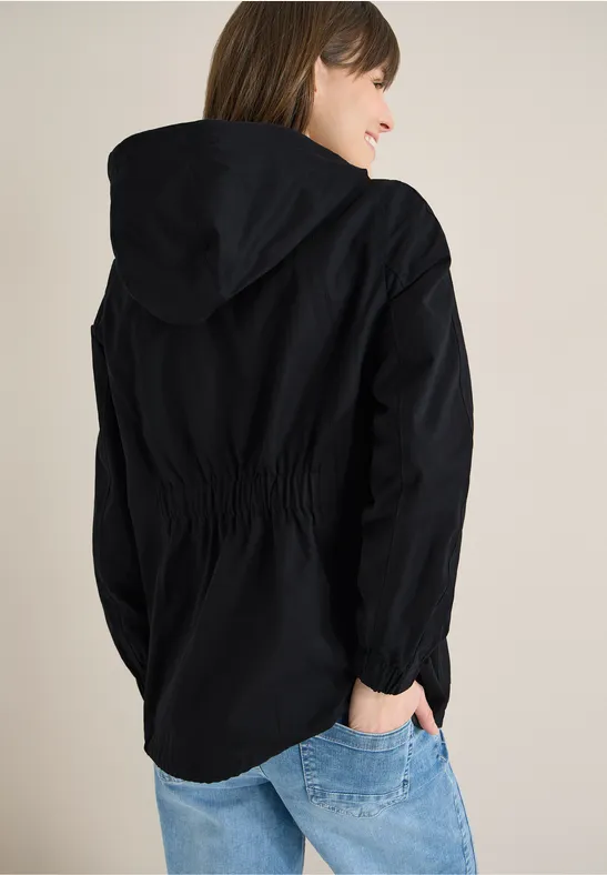 Midi-Jacke Black