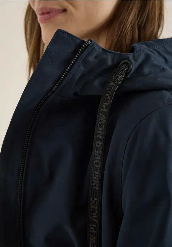 Midi-Jacke blue navy