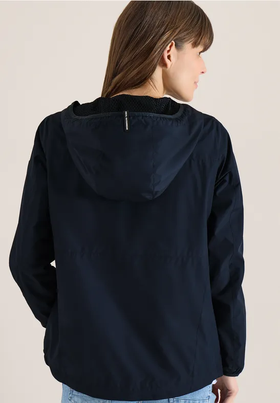 Jacke mit Kapuze und Tunnelzug blue navy