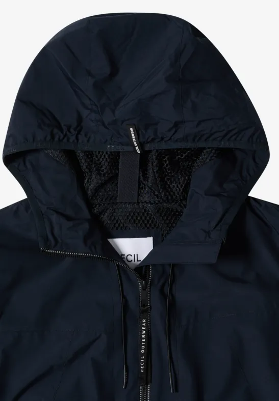 Jacke mit Kapuze und Tunnelzug blue navy