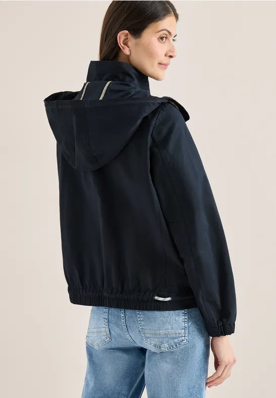 Jacke mit Kapuze und Tunnelzug blue navy