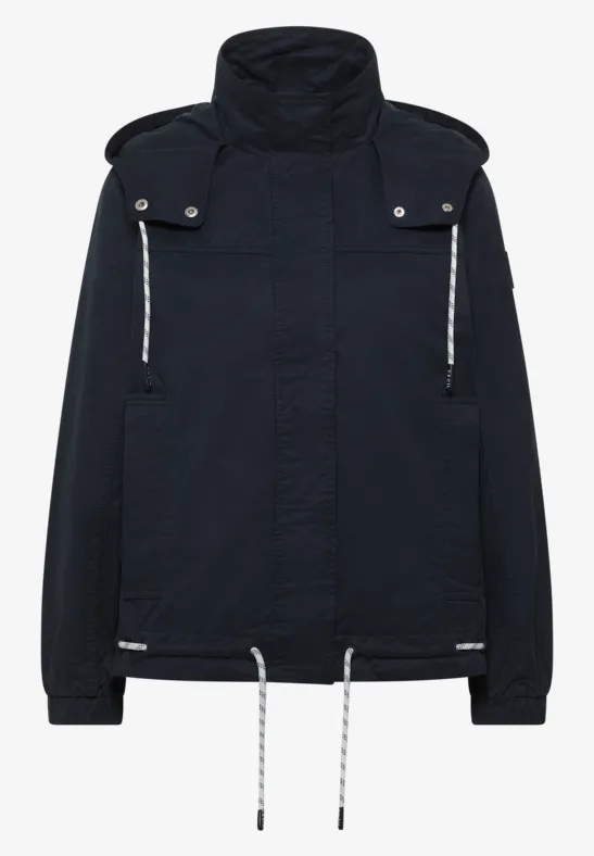 Jacke mit Kapuze und Tunnelzug blue navy