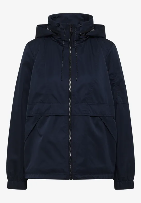 Jacke mit verstaubarer Kapuze blue navy
