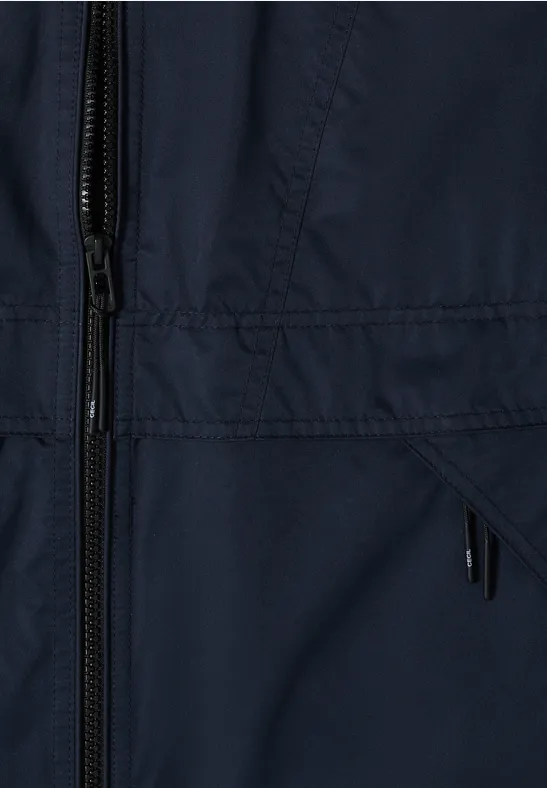 Jacke mit verstaubarer Kapuze blue navy