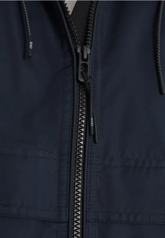 Jacke mit verstaubarer Kapuze blue navy