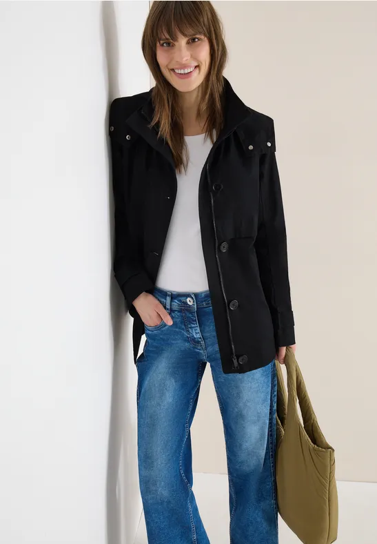 Midi Trenchcoat Black