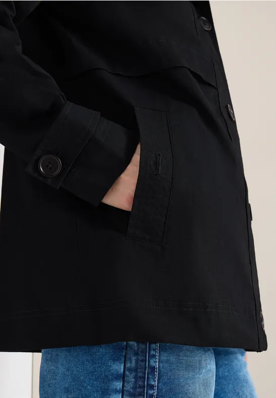 Midi Trenchcoat Black