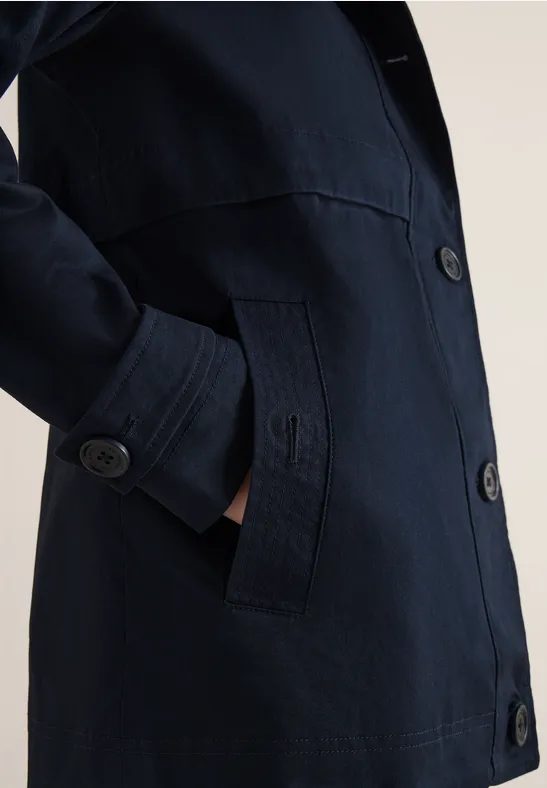 Midi Trenchcoat blue navy