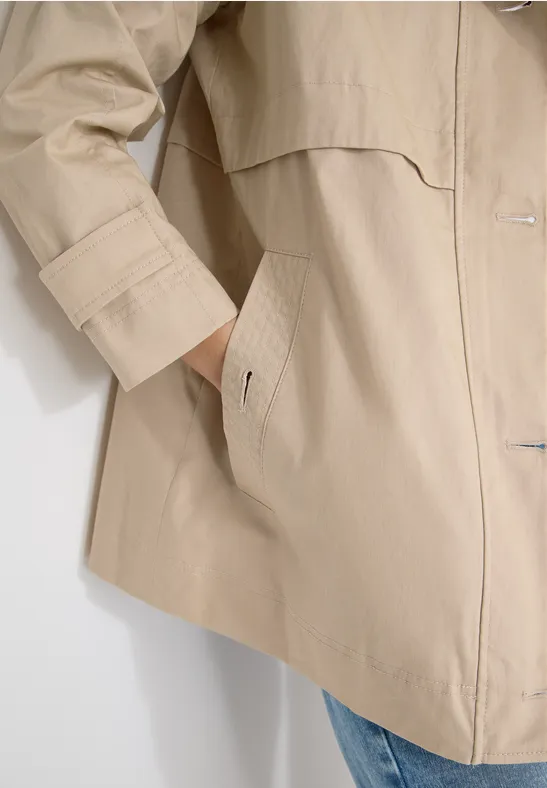 Midi Trenchcoat crispy camel