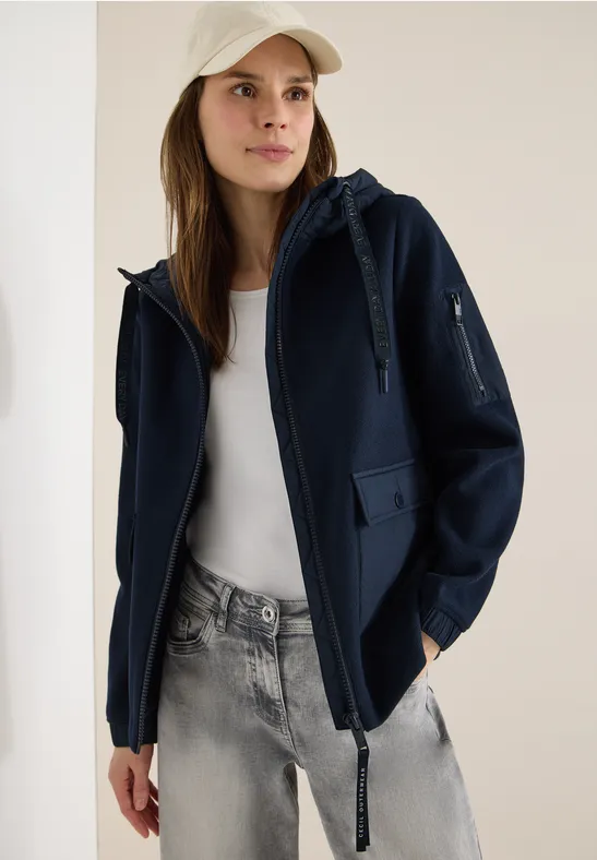 Kurze Jacke blue navy