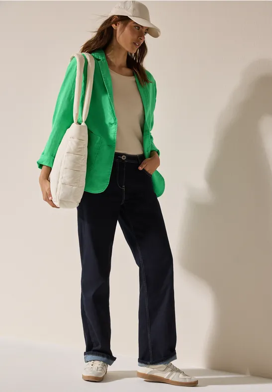 Linnen blazer juicy apple green