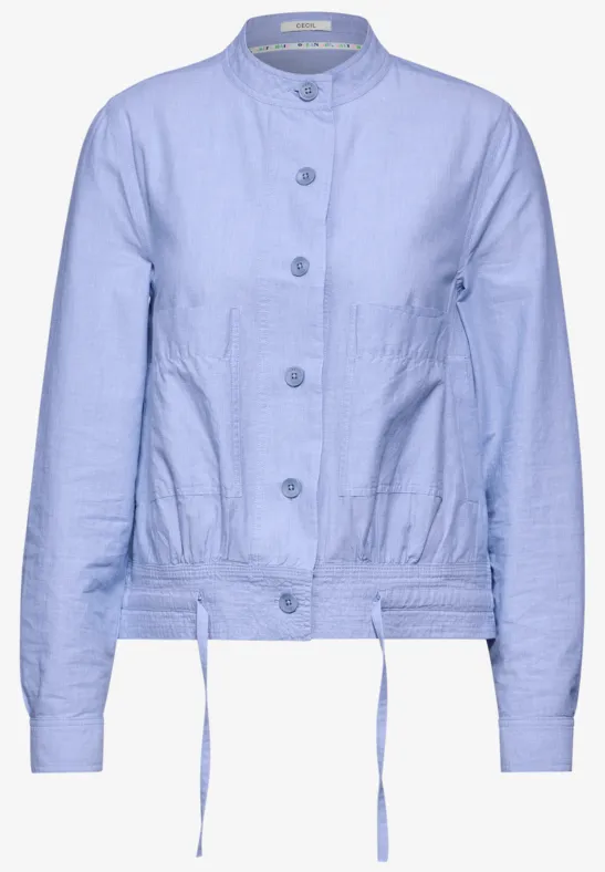 Veste chambray blouse blue