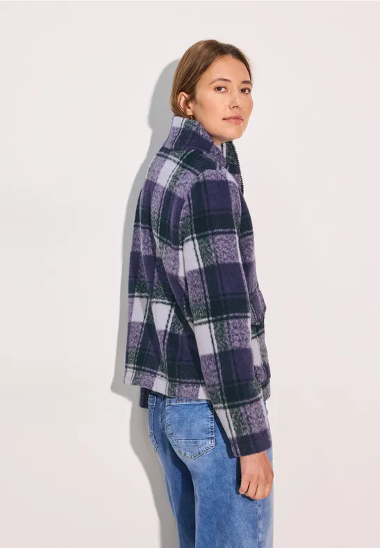 Veste à carreaux fir green