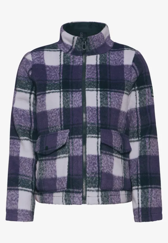 Veste à carreaux fir green