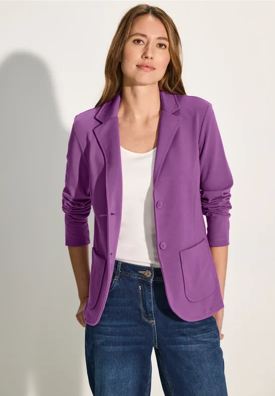 Blazer en sweat iced violet