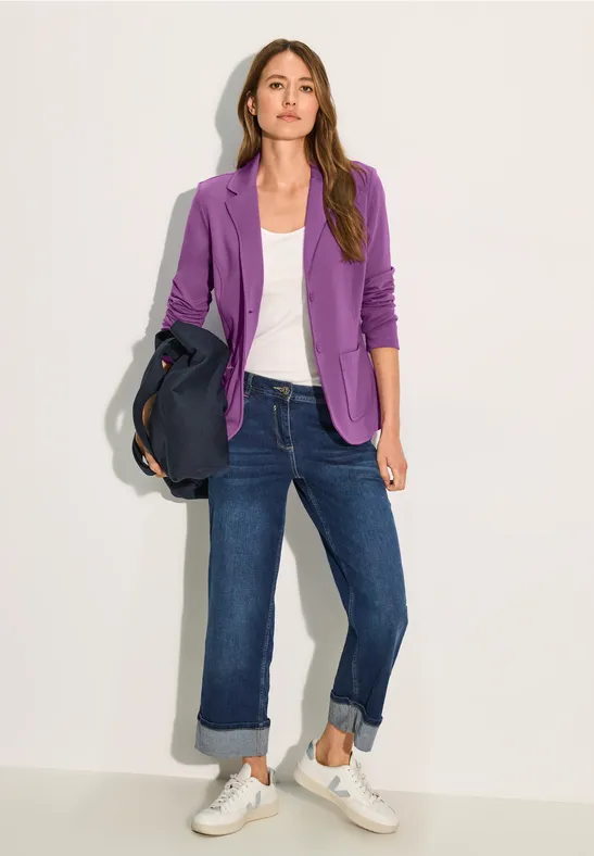 Blazer en sweat iced violet