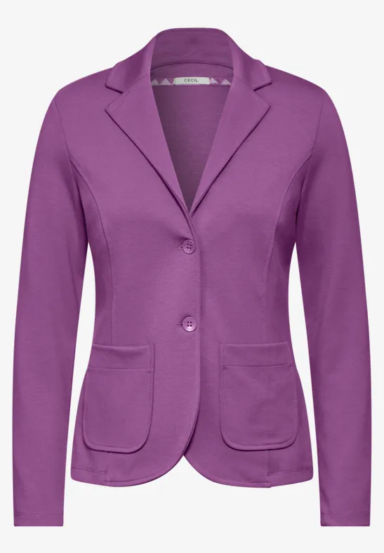 Blazer en sweat iced violet