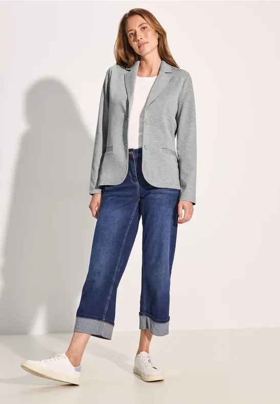 Basic Blazer chalk grey melange
