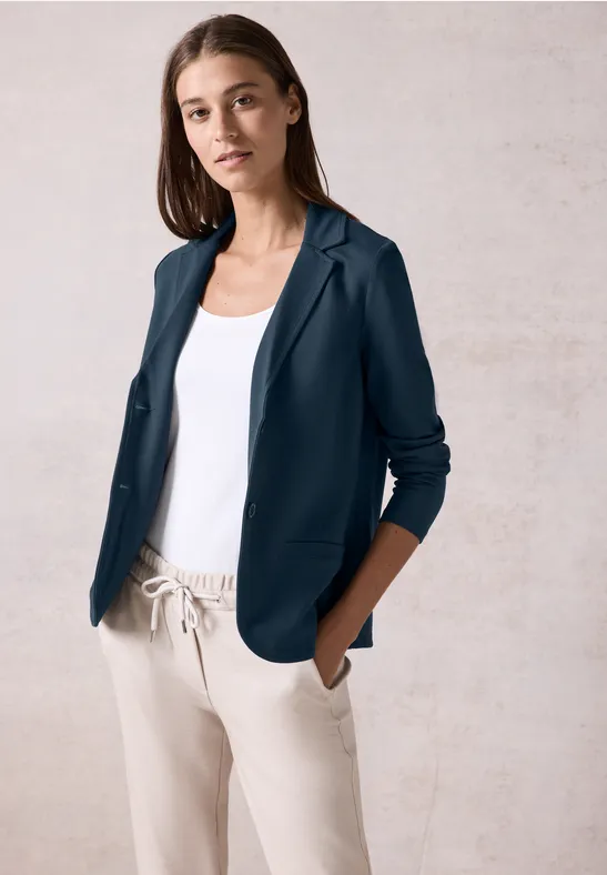 Basic Blazer oil blue