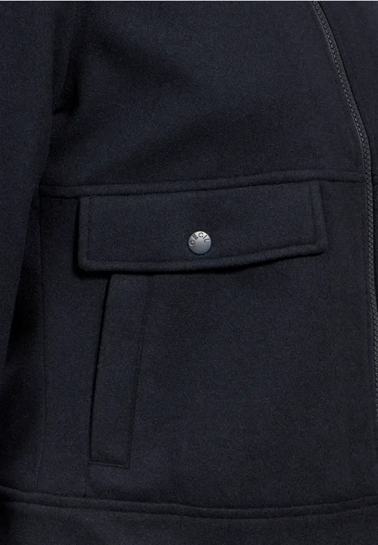 Jacke in Woll-Optik universal blue