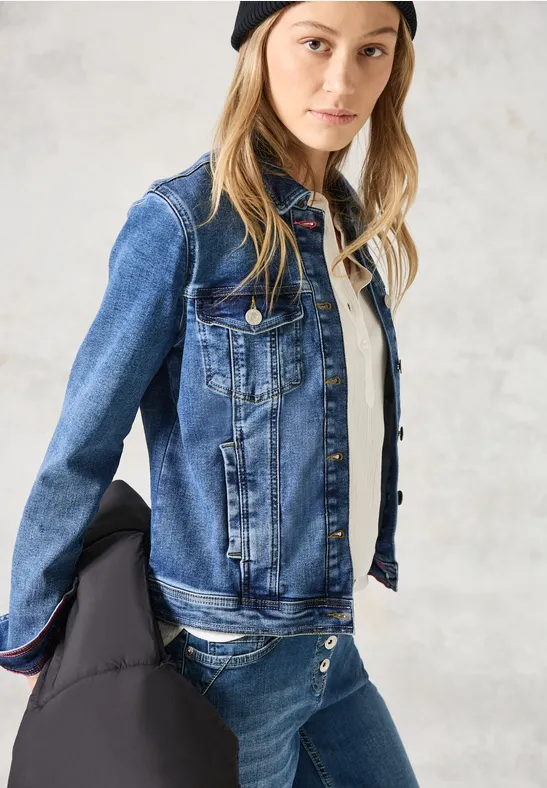 Jeansjacke mid blue wash