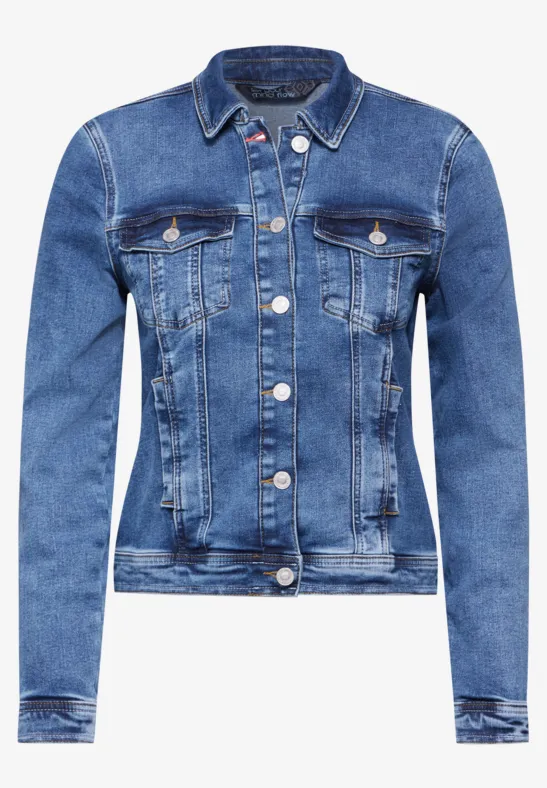 Jeansjacke mid blue wash