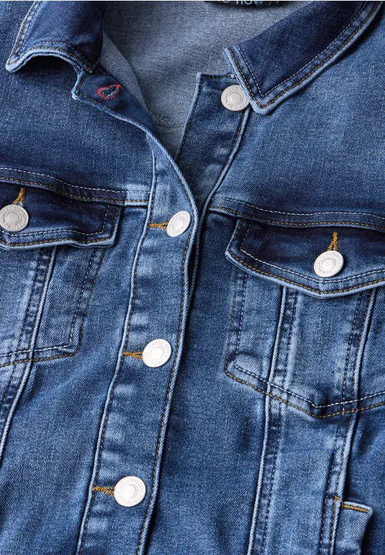 Jeansjacke mid blue wash