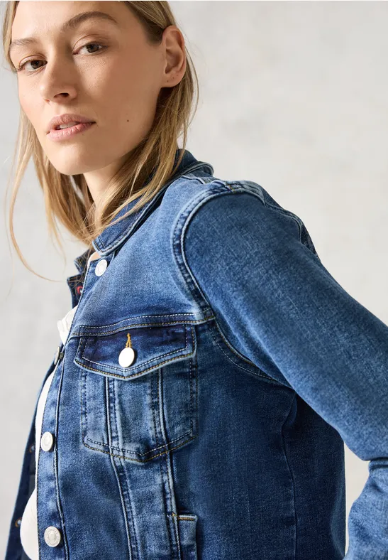 Jeansjacke mid blue wash