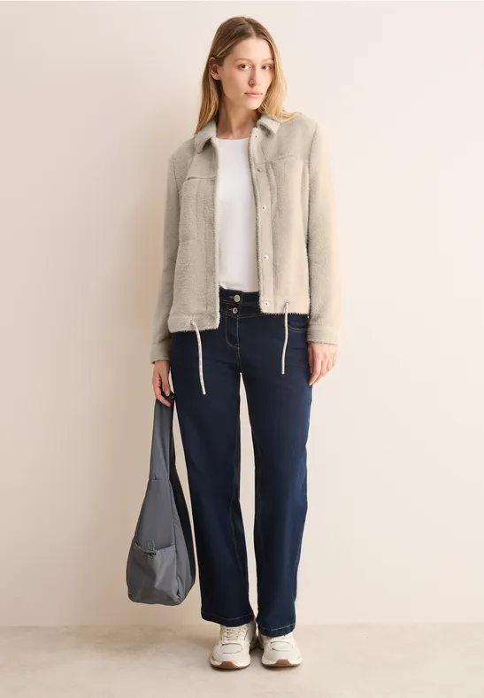 Kuschelige Jacke light hazel beige