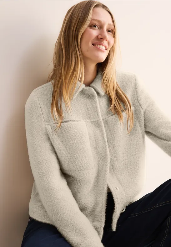 Kuschelige Jacke light hazel beige