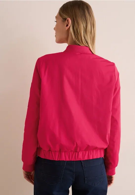 Blouson mit Knopfleiste granita red