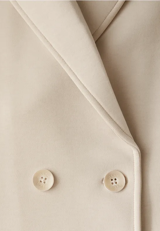 Scuba-jas desert beige melange
