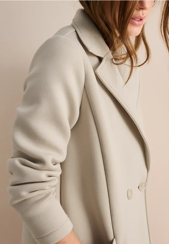 Scuba-jas desert beige melange