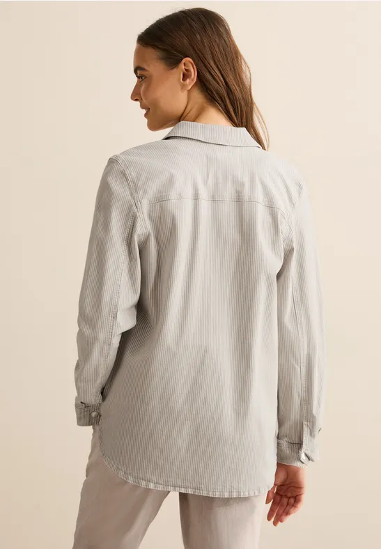 Survêtement en jean rayé pearl beige