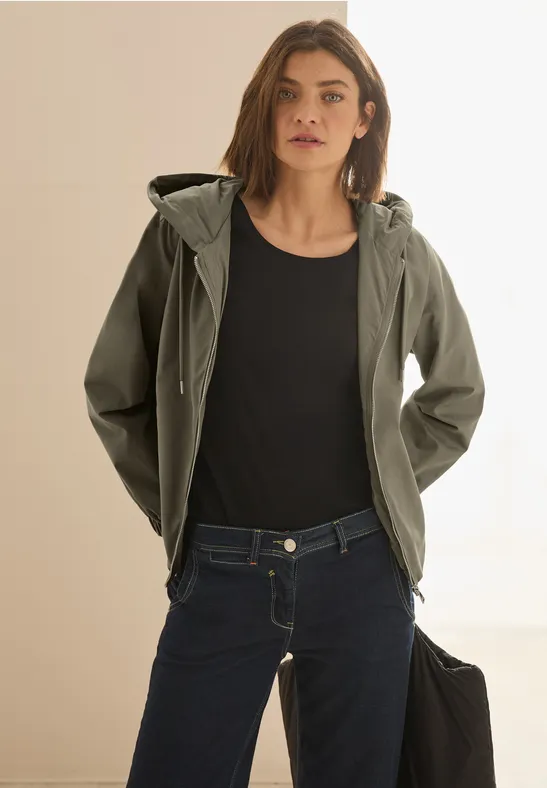Blouson mit Kapuze smoky taupe