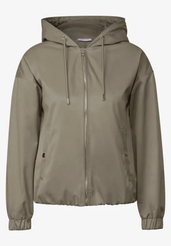 Blouson mit Kapuze smoky taupe