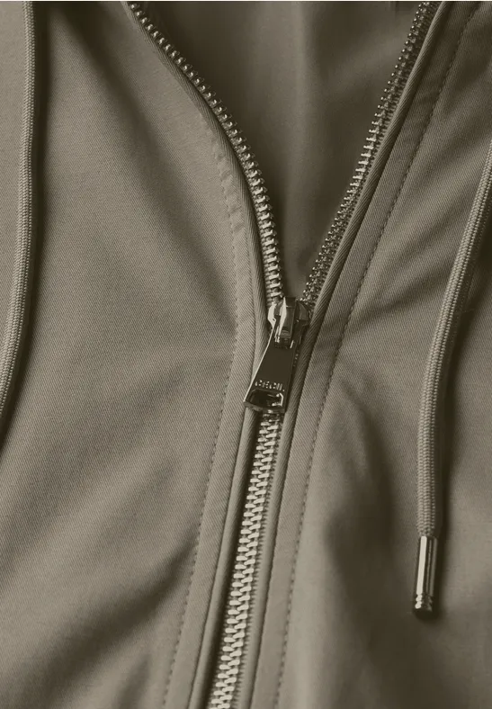 Blouson mit Kapuze smoky taupe