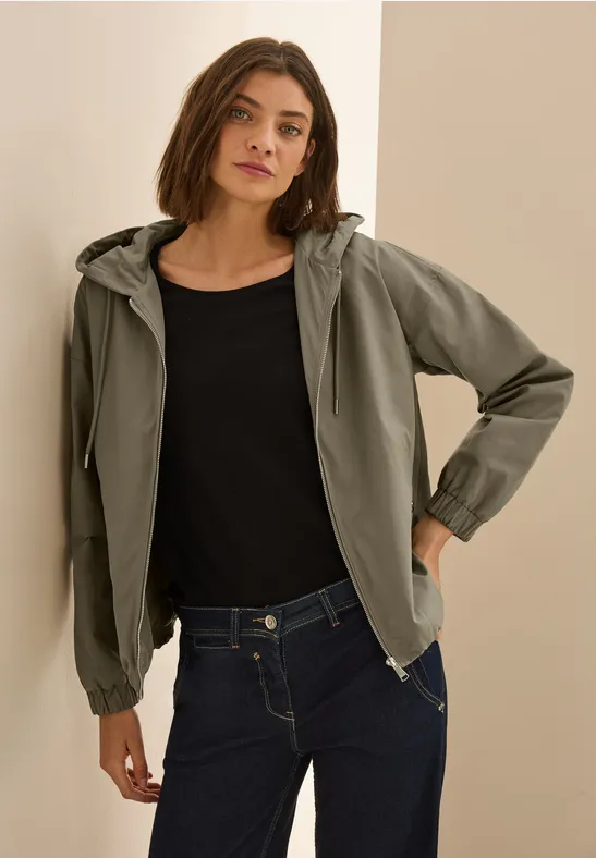 Blouson mit Kapuze smoky taupe