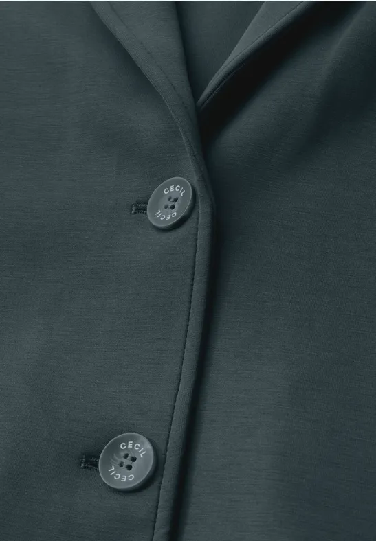 Blazer en soie slate khaki
