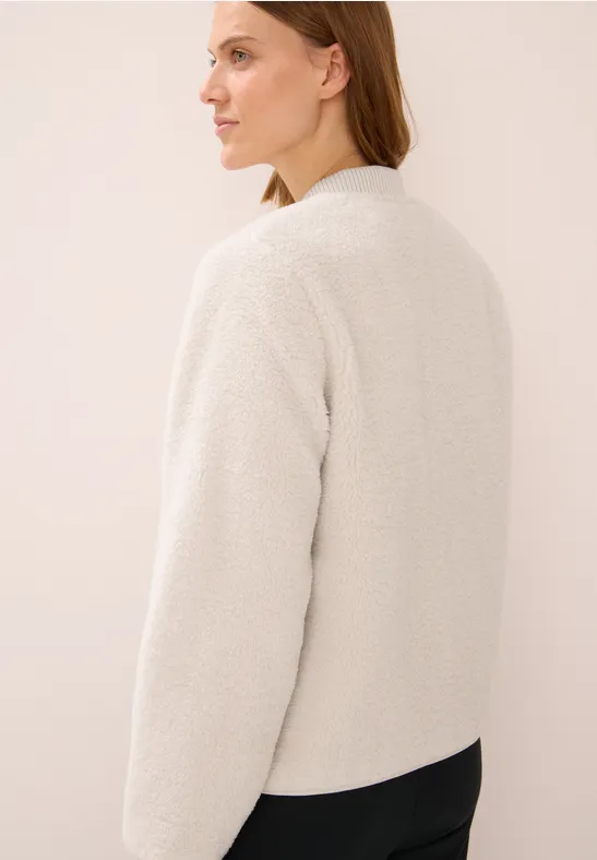 Wendbarer Blouson teddy vanilla white