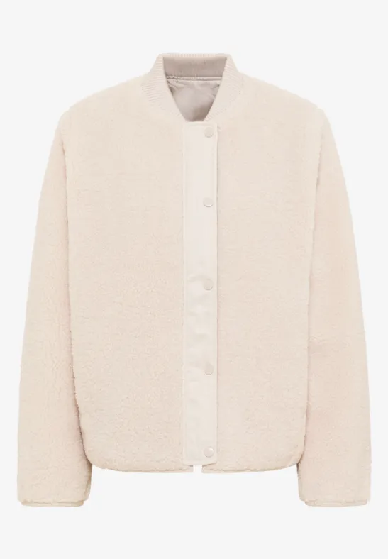 Wendbarer Blouson teddy vanilla white