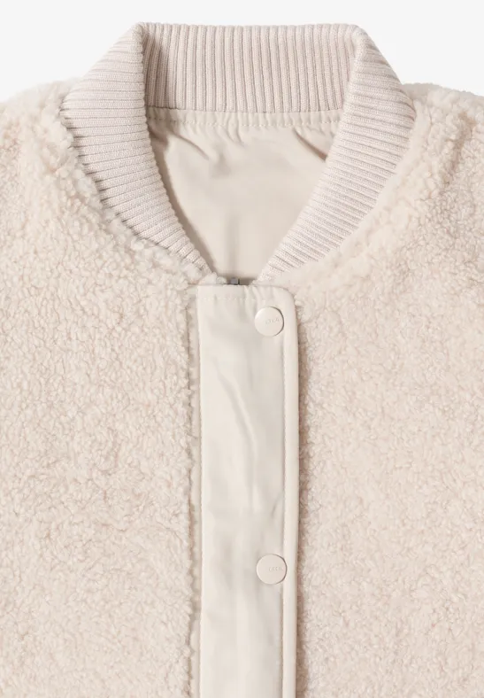 Wendbarer Blouson teddy vanilla white