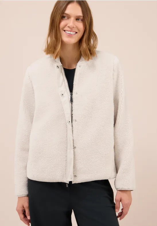 Wendbarer Blouson teddy vanilla white
