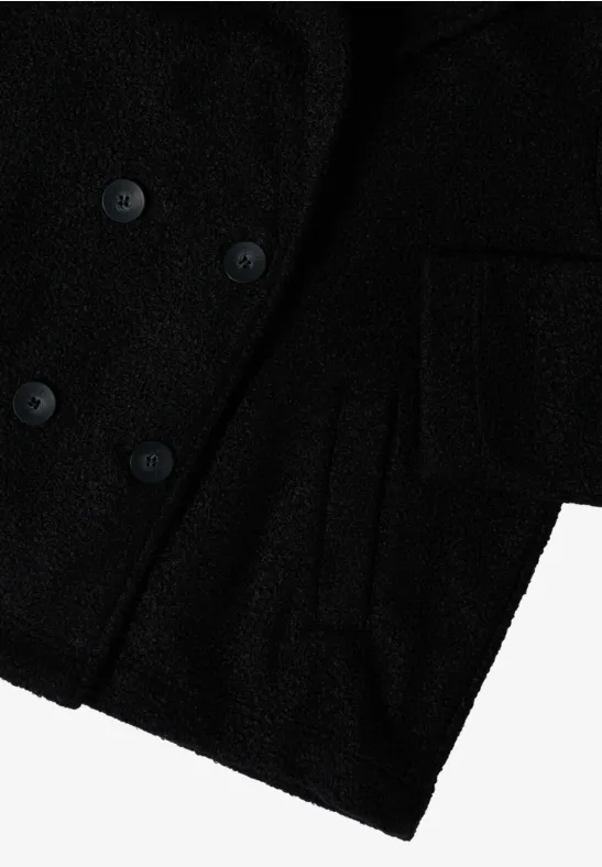 Trench-coat avec incrustation Black