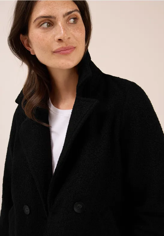 Trench-coat avec incrustation Black
